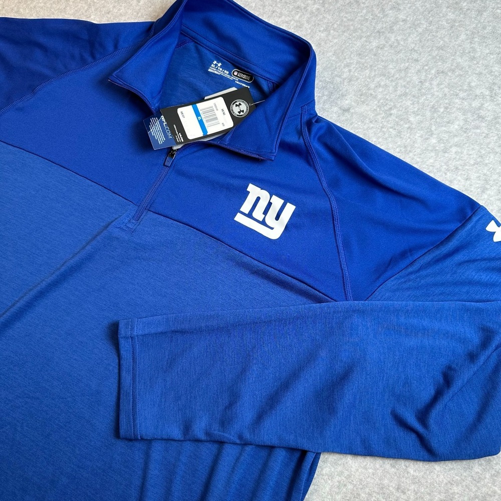 Under Armour NFL Combine Authentic New York Giants HeatGear 1/4 Zip Pullover XL